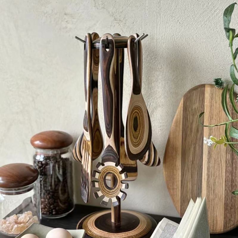 Unique Wooden Tableware with Diverse Spoon Designs