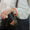 Pulsel por atacado Tassel Silicone Keychain Bracelet Walistlet