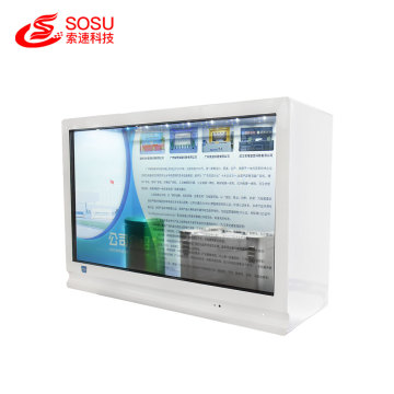 43 inch transparent showcase advertising digital signage
