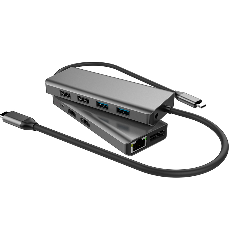 Dual HDMI USB C Docking Station 10 портов