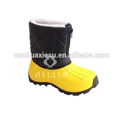 Children furry snow boots
