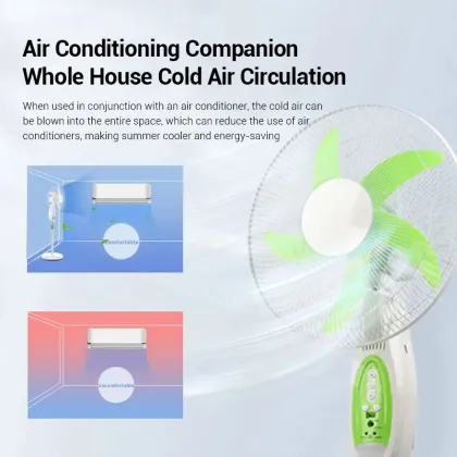 16 Inch Rechargeable Solar Energy Factory Wholesale Floor Stand Fan