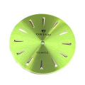 Grünes Zifferblatt für Uhr mit Sunray Textur