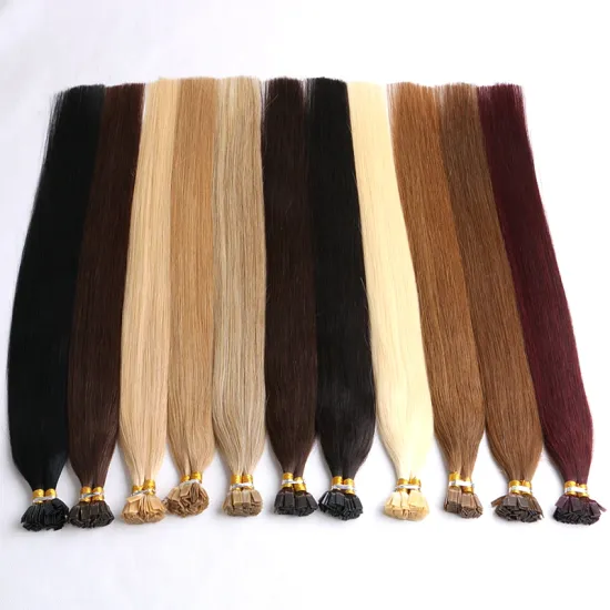 Direct Factory double drawn 0.5g/0.8g/1g/strand Pre-bonded I tip hair italian keratin glue remy human hair
