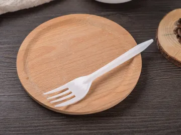 Disposable PP Fork in White