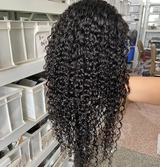 Wholesale Raw Indian Virgin Hair HD Lace Frontal Wig Women Curly Wig Full Swiss Lace Front Closure Human Hair Wig Kinky Curly