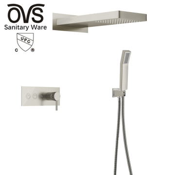 OVS cUPC North America Water Saving Pressurized Luxury Handheld Overhead High Pressure Rain Shower Head