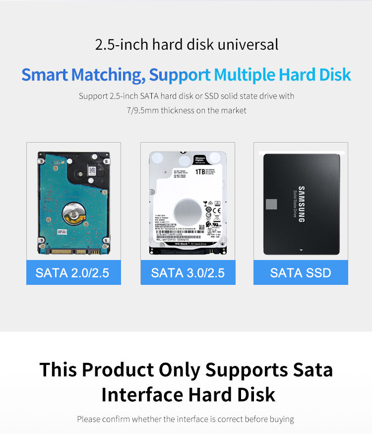 HDD SSD Case Hard Disk Holder для ноутбука