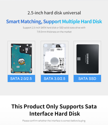 HDD SSD Case Hard Disk Holder for Laptop
