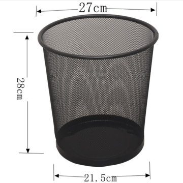 Colorful 20 Liter Iron Wire Mesh Trash Can for Hotel Use