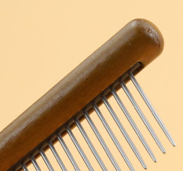 pet wooden handle comb