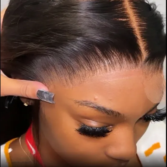 Wholesale Mink Brazilian Cuticle Aligned Pre Plucked HD Full Lace Frontal Human Hair Wig Cheap Lace Front Wig For Black Women
