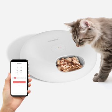 جهاز التحكم عن بُعد عبر الهاتف المحمول Smart Dog Cat Food Resered - وعاء التغذية التلقائي