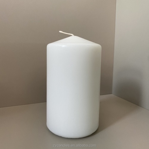 Clean Burning Smokeless Unscented Pillar Candles