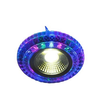 COB Colorful Panel Light RGB 3W 110V 220V Recessed Lamp