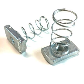Customized Stainless Steel 316 Spring Channel Nuts in Galvanized Zinc Nickel Plating: Ideal for Marine and Mining Applications