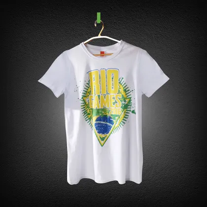 New custom design t-shirt, printing white blank man t-shirt