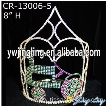 Rhinestone Beauty Custom Car Pageant Crowns And Tiaras
