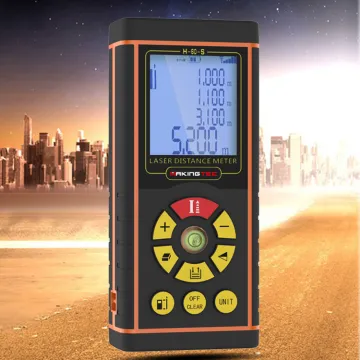 80M digital USB charge laser distance meter with Voice prompt with bubble