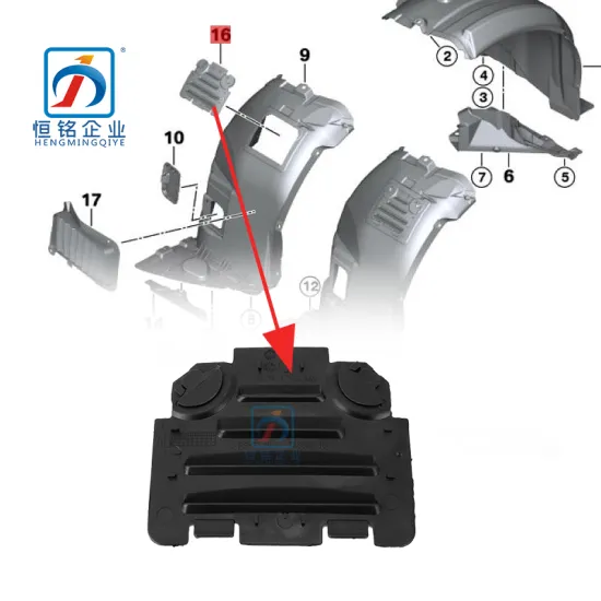 BMW 3 Series E90 Left and Right Side Fender Inner Liner Cover - 5171 7143 849