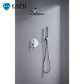 Chrome Brass Bathroom Concealed Shower Faucet Mixer Tap