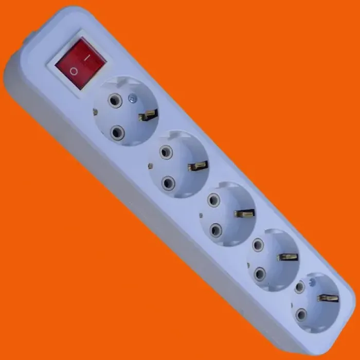 Европейская 2-контактная удлинительная розетка E8002E