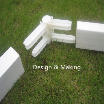 Dimension stable reusable cost save plastic connector