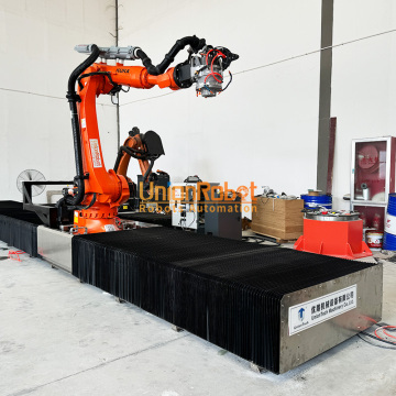 6-Axis Robot Arm and 8-Axis Milling Robot for Stone and Marble Sculptures with Rotation Table and Guide Rails