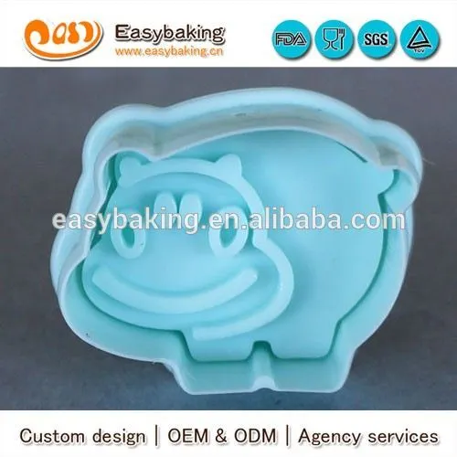 OEM customized hippopotamus plastic cookie cutters cookie cutters