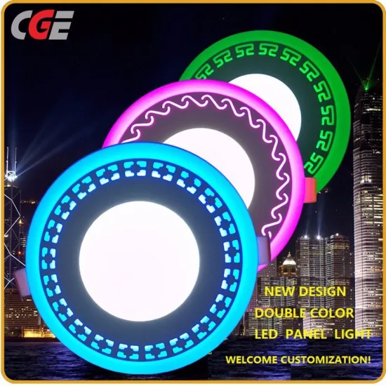 LED Panel Light 3+3W/6+3W/12+6W/18+6W Recessed Square or Round Double Color