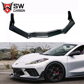 High-Quality Dry Carbon Fiber ZR1 ZTK Style Front Lower Lip for Chevrolet Corvette C8 (2020+)