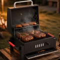 Ahumador de parrilla de carbón de mesa resistente para cocinar al aire libre