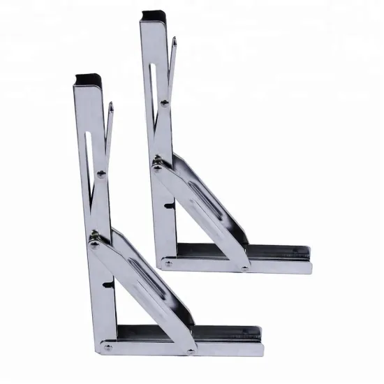 Custom L Shape Folding Metal Stainless Steel Shelf Brackets for Manufacturers