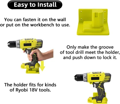 Factory Plastic Tool Hanger Holder for Ryobi Power Drill Mount