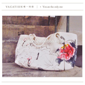new lady beauty organic cotton lady wholesale canvas bag