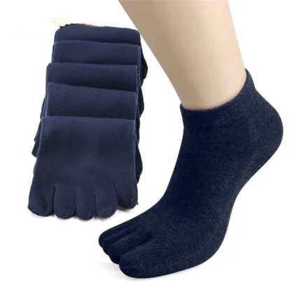2016 Yhao New Men Toe Socks Health Care Absorbent Antibacterial Deodorant Cotton toe socks
