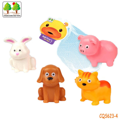 CQS623-4 CQS soft animals 4PCS with BB sound