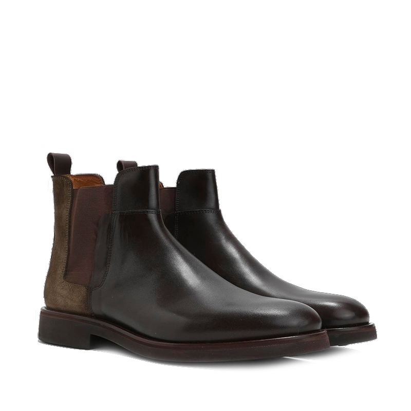 Trendy Men's Full Grain Leather Boots