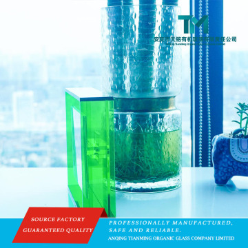 Green Square Lid Acrylic Storage Display Box