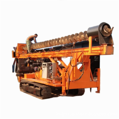 360 degree rotating spiral pile driver