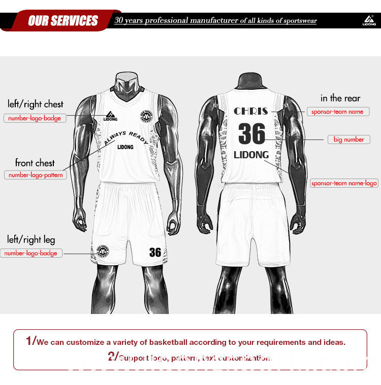 Basketball Jersey - Black / Red / White – bLAnk company
