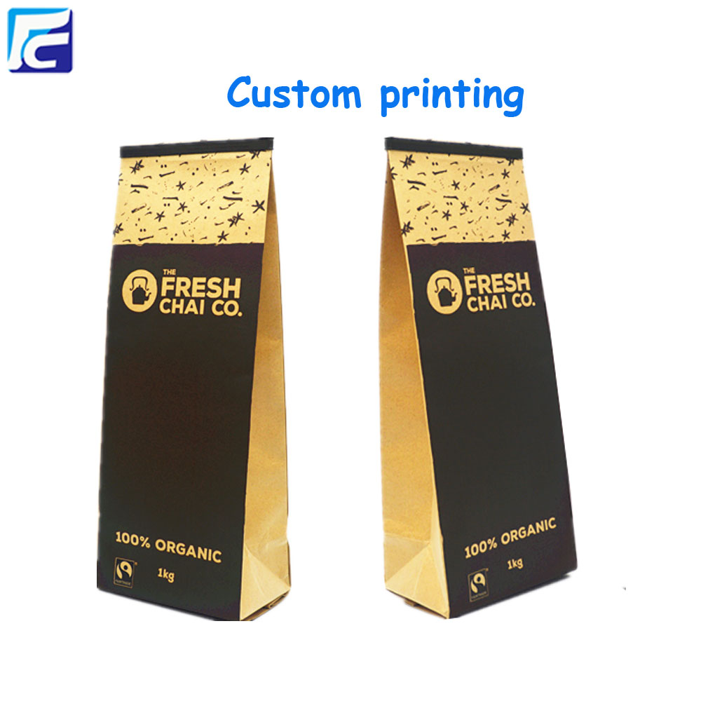 Aluminum foil customized kraft paper Tea packaging pouch