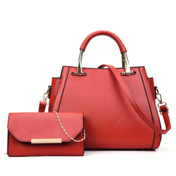 Fesyen 2pcs Set Handbag Pu lady Hand Bag