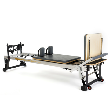 Customized Commercial High-Quality Rehabilitation Equipment: White Aluminum Pilates Reformer