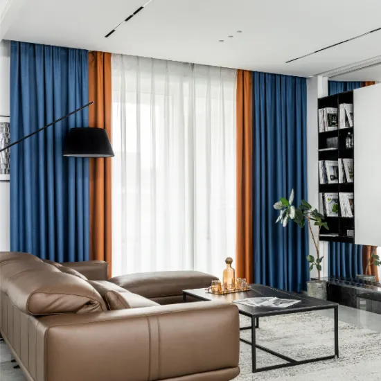 XXC Luxury Living Room Curtains: High-Quality Linen and Polyester Blend for a Soft, Heavy Touch