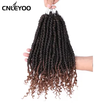 12 Inch Spring Senegalese Crochet Hair Mixed Brown Curly End Senegalese Twist Crochet Braids For Women