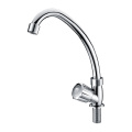 Round Handle Chrome Faucet For Kitchen