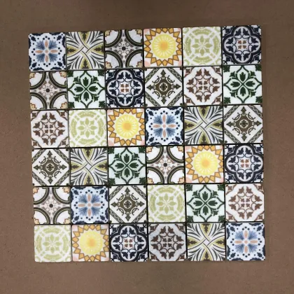 New concept printing pattern natural stone marble mosaic tile