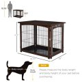 Wooden Decorative Dog Cage Pet Side Table House