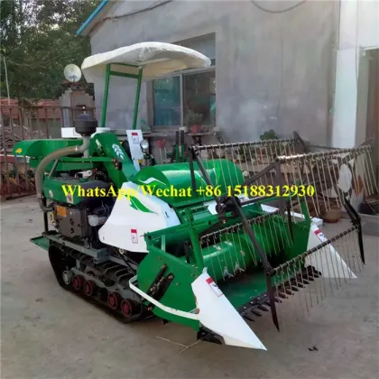 Mini Soybean Combine Harvester for Rice, Wheat, and Grains